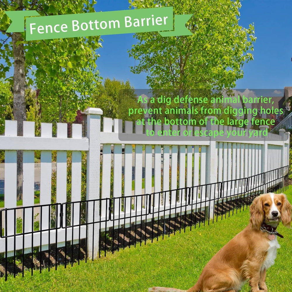 Thrivinest Animal Barrier Fence, 26 Pack No Dig Fence Decorative Fences, 17in...
