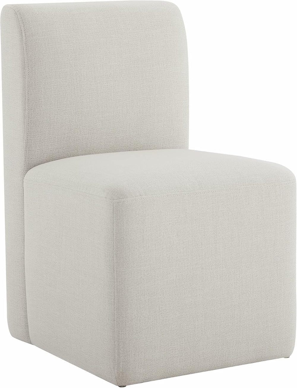 CHITA Dining Chairs with Casters Set of 2, Fully Assembled, Linen