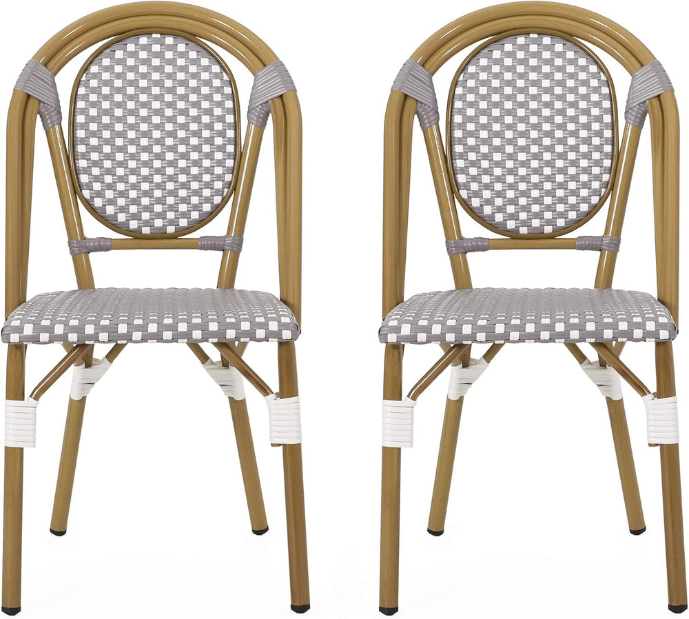 Christopher Knight Home Gwendolyn Outdoor French Bistro Chairs (Set of 2), Gr...