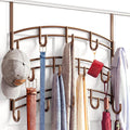 LYNK Professional® Home™ Over the Door Hooks - 14 Hook – Over the Door Coat Rack - Over the Door Hanger - Hanging Towels or Clothes - Bathroom, Bedroom, Laundry Room - Lifetime Ltd. Warranty, Bronze