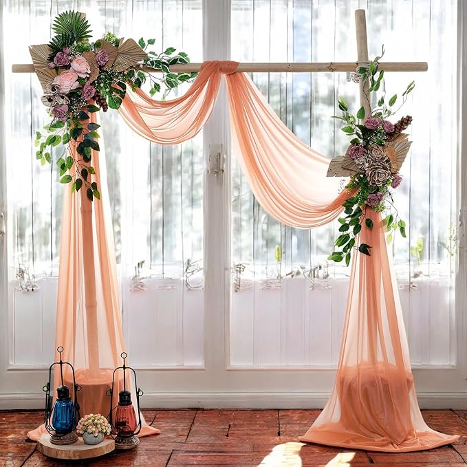 MDS Halloween Chiffon Draping Fabric - 2 Panel, 30" Wide x 50ft Long - S...
