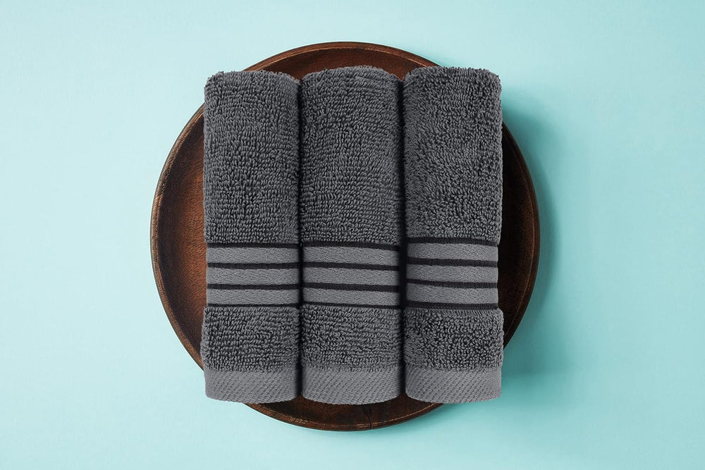 Utopia Towels 8 Piece Premium Towel Set, 2 Bath 2 Hand 4 Wash, Grey