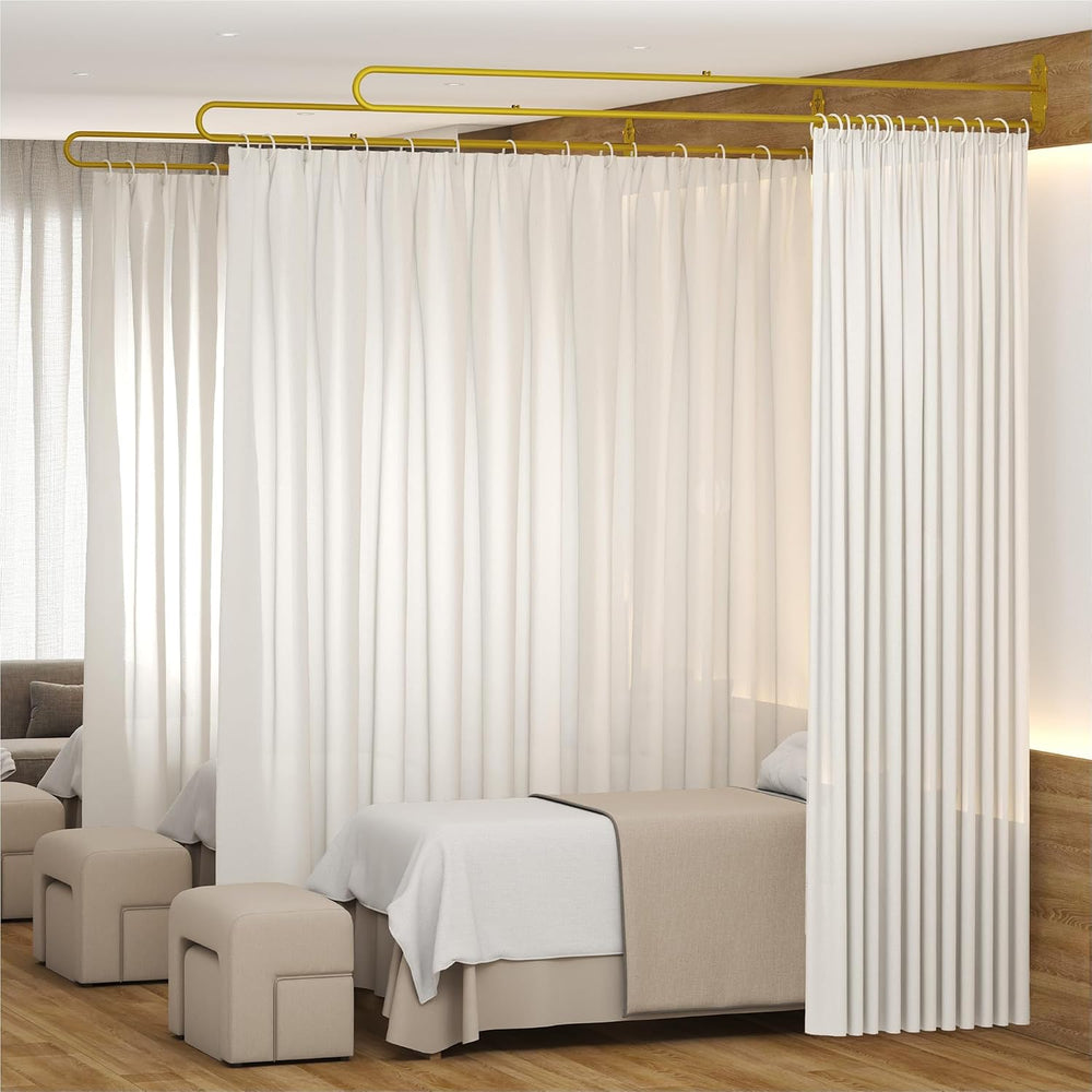 U-Shape Privacy Curtains for Room Divider, Beauty Salon Partition Curtain