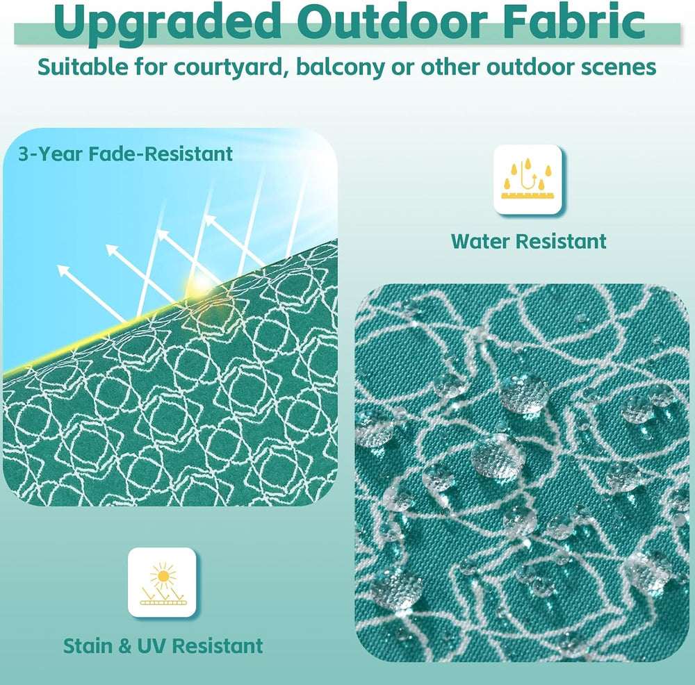 COZYVIDA Outdoor Chair Cushions Set of 4, 20"x20" Square Seat Pads ...
