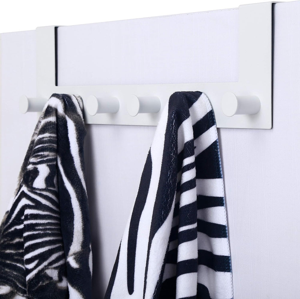 WEBI Over The Door Hook,Door Hanger:Over The Door Towel Rack,6 Peg Door Hooks...