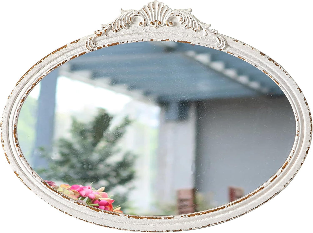 Vintage Oval Bathroom Mirrors for Over Sink 24" X 18"