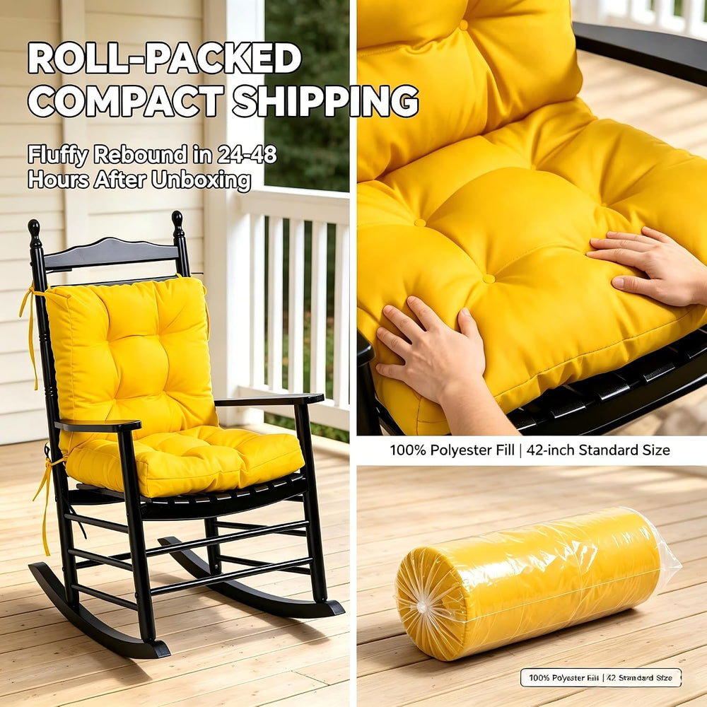 QILLOWAY Outdoor Chair Cushion for Patio Furniture, Waterproof Patio Cushions...