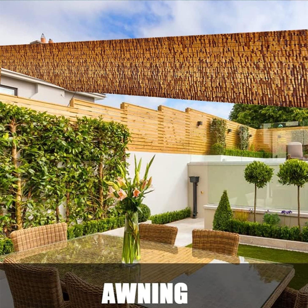 Natural Reed Fencing Rolls,2FT 3FT 4FT X 16.4FT Balcony Reed Fence Screen Fen...