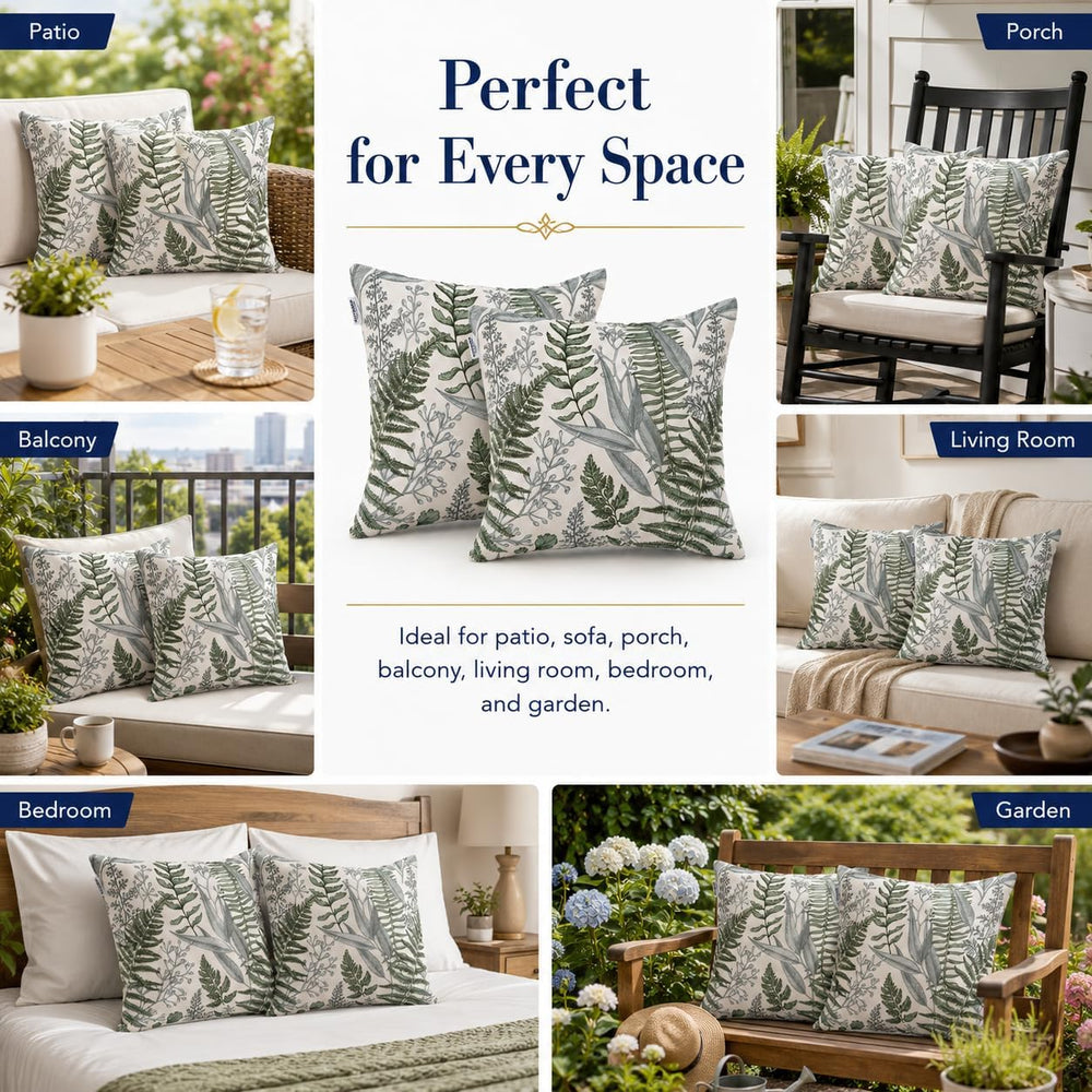 Outdoor Pillows 18×18 Inch Decorative Throw Pillows with Inserts