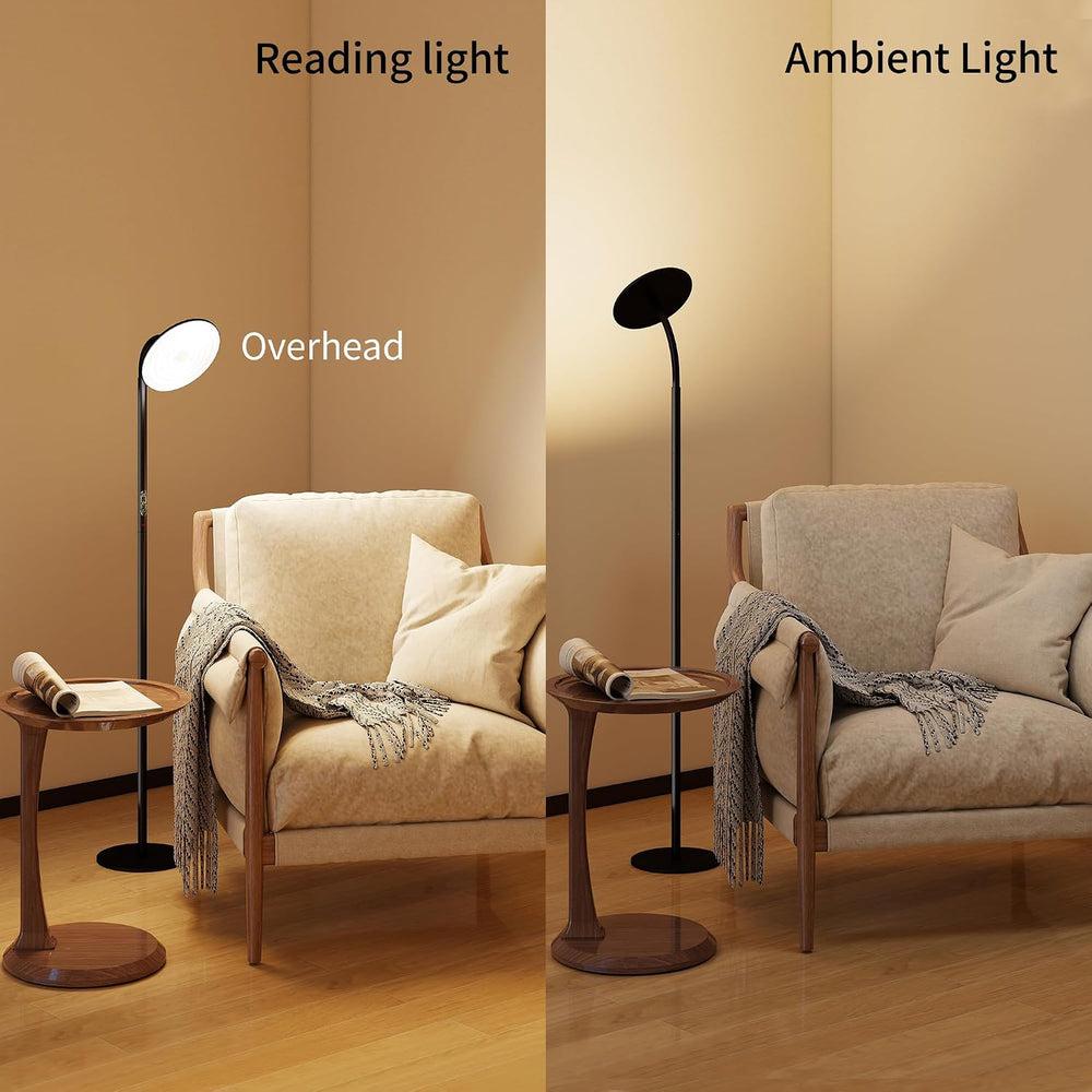 chiphy 60W Torchiere Lamp, 76'' Dimmable Tall Lamp, Bright Sky Floor ...
