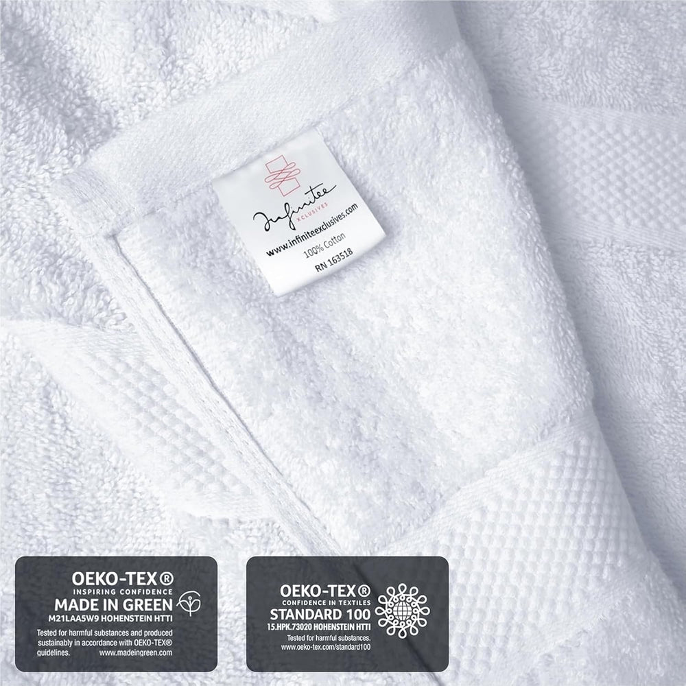 Infinitee Xclusives Bath Sheets Extra Large - 2 Pack - 600 GSM |35" x 70...