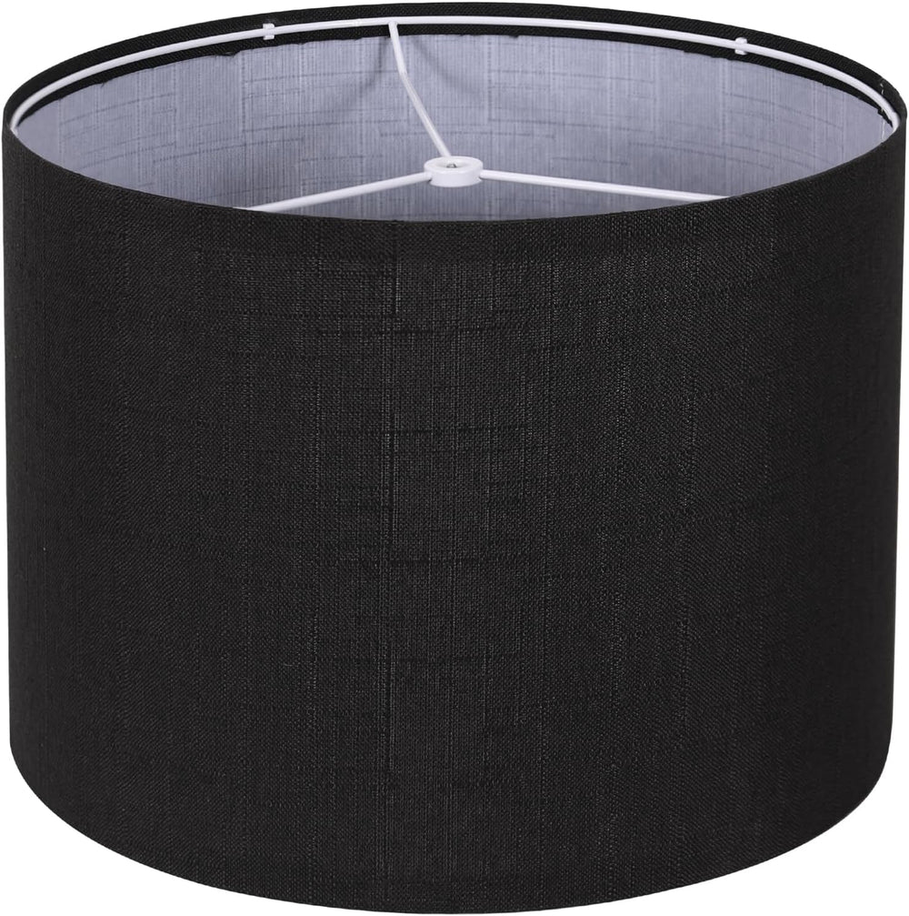 Black Drum Lampshade, Lamp Shade for Table Lamps Floor Lamp, 13" Top X 1...
