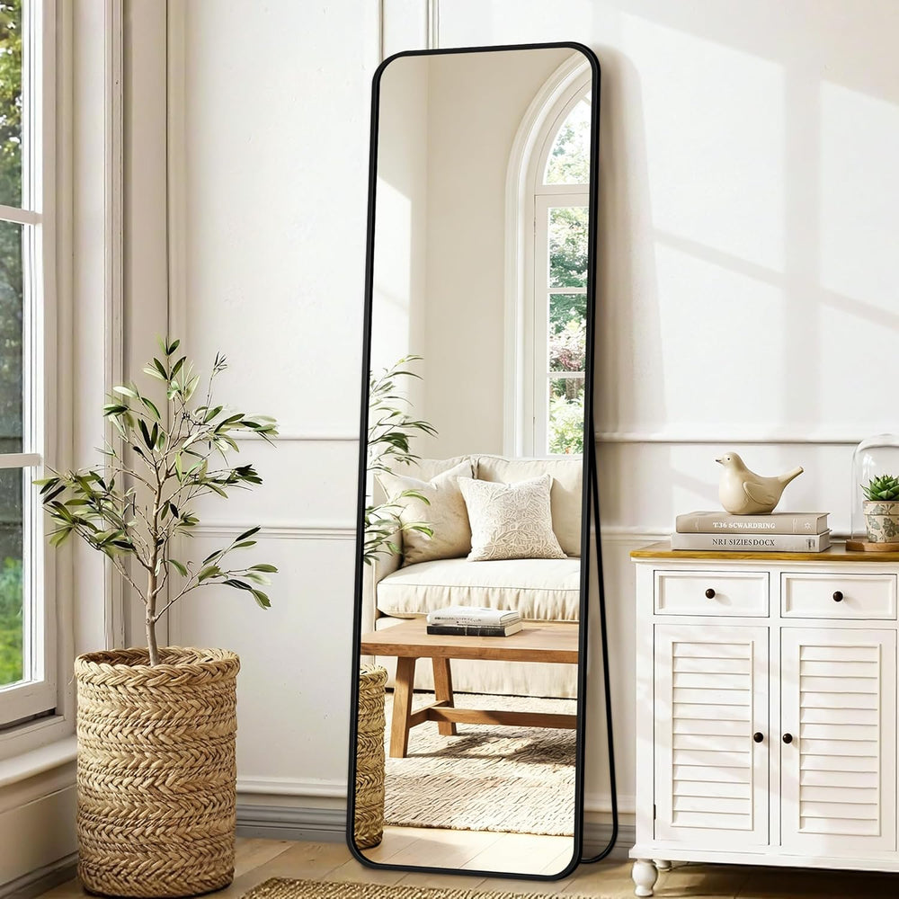 Delma Full Length Mirror, 56"x15" Black