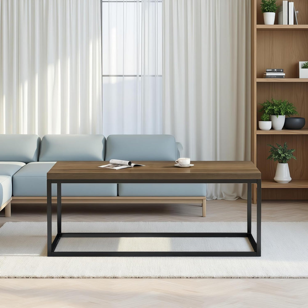 CENSI 40" Walnut Coffee Table, Extra Thick 1.2" Top