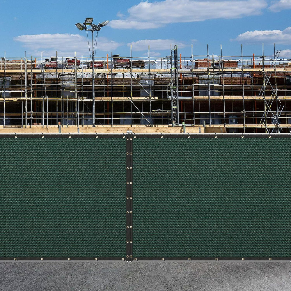 Buzzbazaar 7' x 100' Green Heavy Duty Privacy Fence Screen - Commerci...