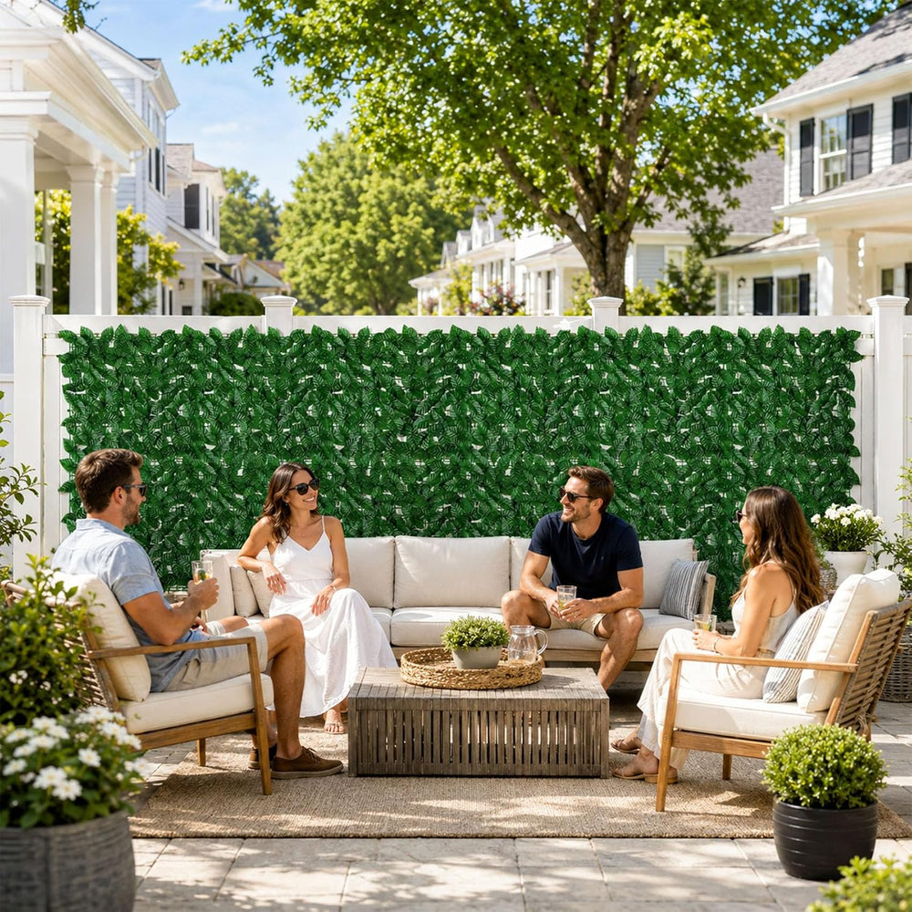 240x40 in Artificial Ivy Privacy Fence Screen, Privacy Fence Panels Faux Gree...