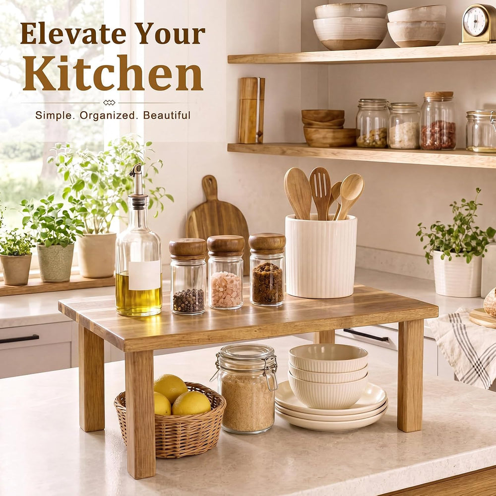 16 x 10 Inches Kitchen Cabinet Counter Shelf Countertop Organizer