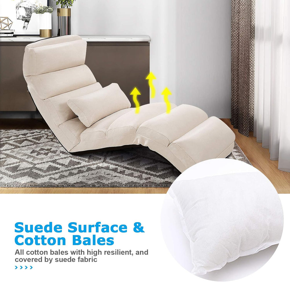 Moccha Floor Chairs for Adults, Floor Lounger with Adjustable Backrest