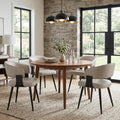 Dining Chairs Set of 4, Modern Faux Leather Kitchen Chairs
