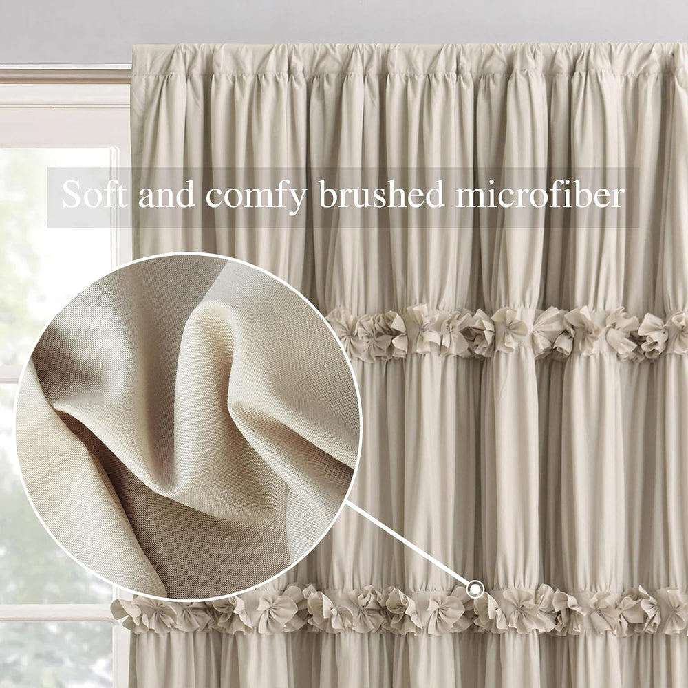 Homechoice Decor Boho Room Divider Curtains Single Panel, 100" W x 84&qu...
