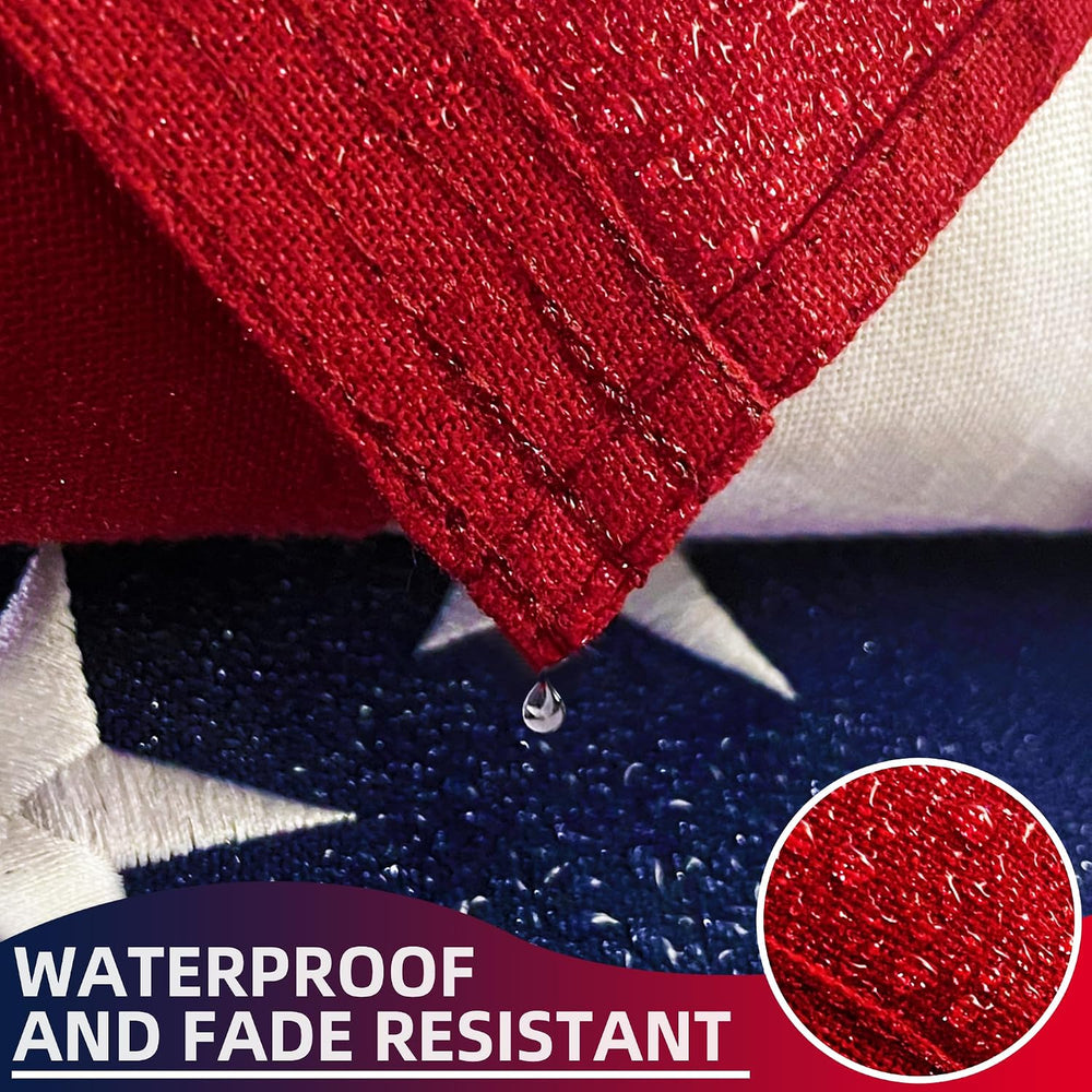 Premium American Flag for Outside 5x8 FT, Deluxe Heavy Duty Spun Polyster,Lon...