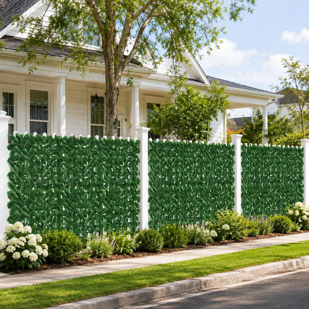 240x40 in Artificial Ivy Privacy Fence Screen, Privacy Fence Panels Faux Gree...