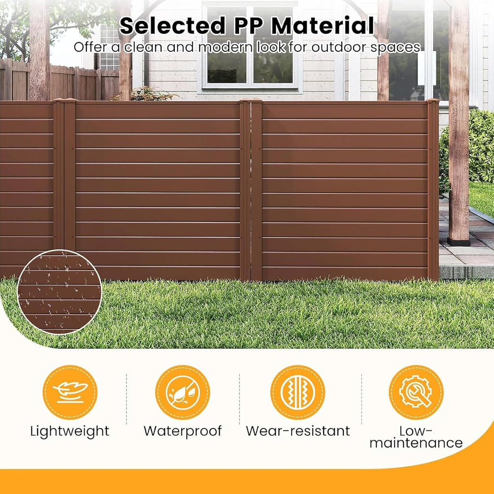 GIANTEX No-Dig Air Conditioner Fence, 4 Panels, 48''W x 48''H...
