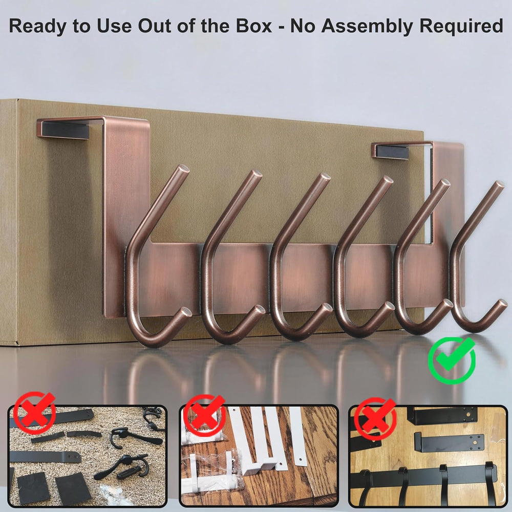 WEBI Over The Door Hooks for Hanging,Door Hanger,Over The Door Towel Rack,Doo...