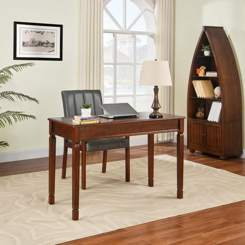 Computer Writing Desk with 2 Storage Drawers, 46"W French Provincial Cor...