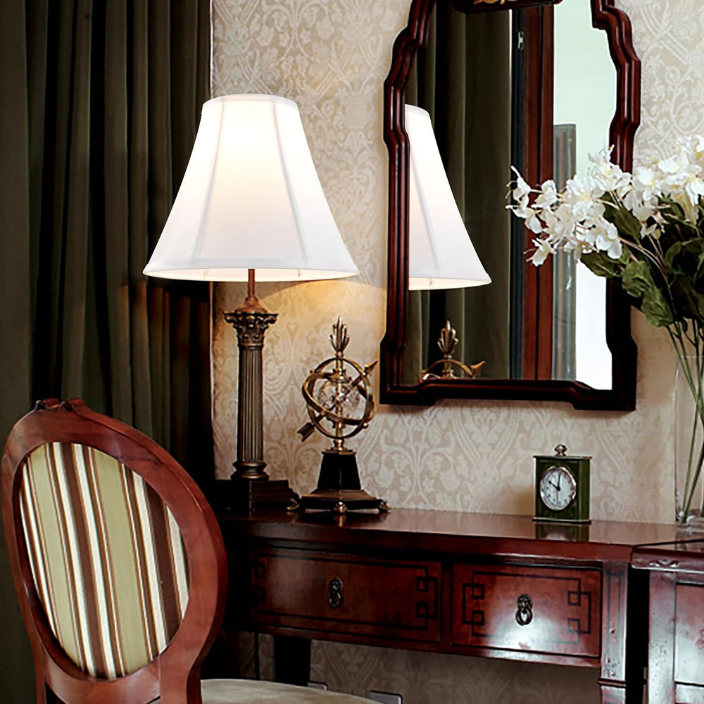 GO&SO Bell Lamp Shade White Medium 6" Top x 13" Bottom x 9.8&qu...