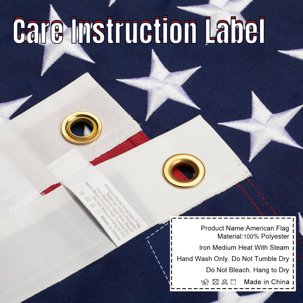 Chillchard 4x6 FT American Flags for Outside Heavy Duty - TearProof US Flag