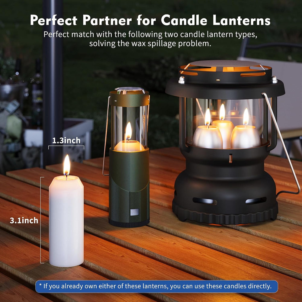 20Pack Emergency Candles for Power Outages, 15H White Candle, 3" Unscented