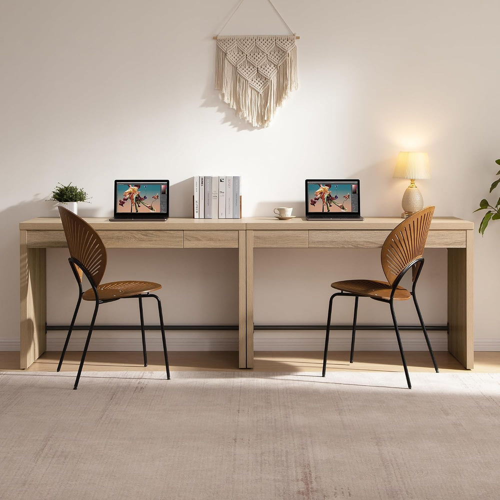 SICOTAS Computer Desk, 47-Inch Home Office Desk Writing Desk with Drawer