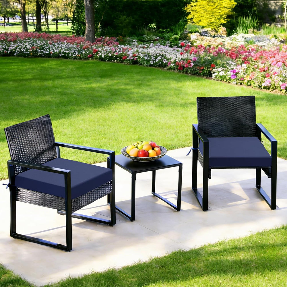 Outdoor Chair Cushions Set of 2, 22x22x3 Inch Waterproof & Fade Resistant...