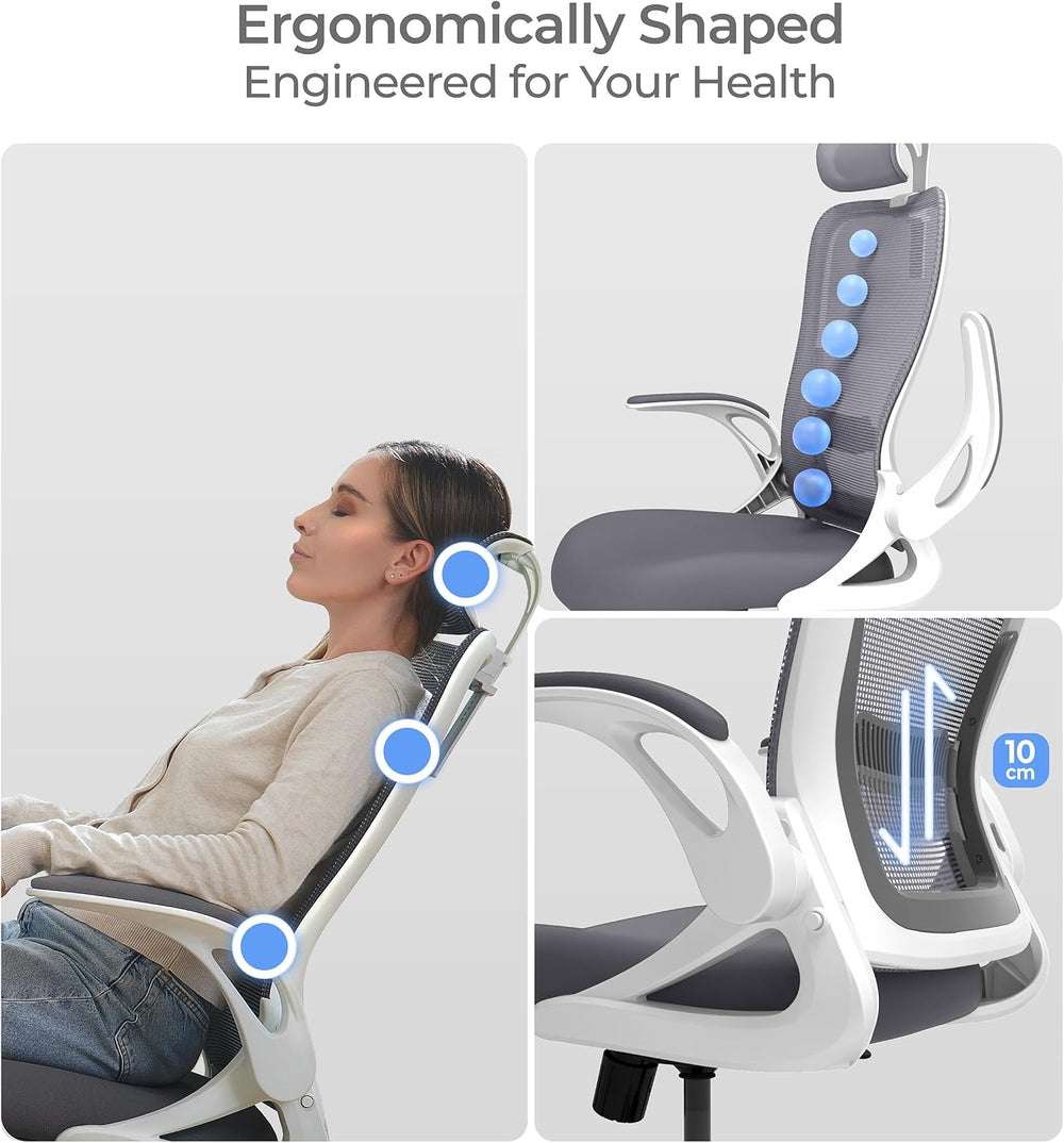 Tervo Model U - Folding Office Chair - Ergonomic Design for Small Spaces
