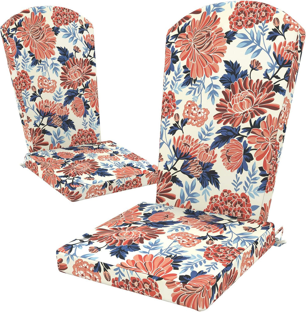 LVTXIII Adirondack Chair Cushions 48x20x2.5 Inch, Water Repellent, Fade Resis...