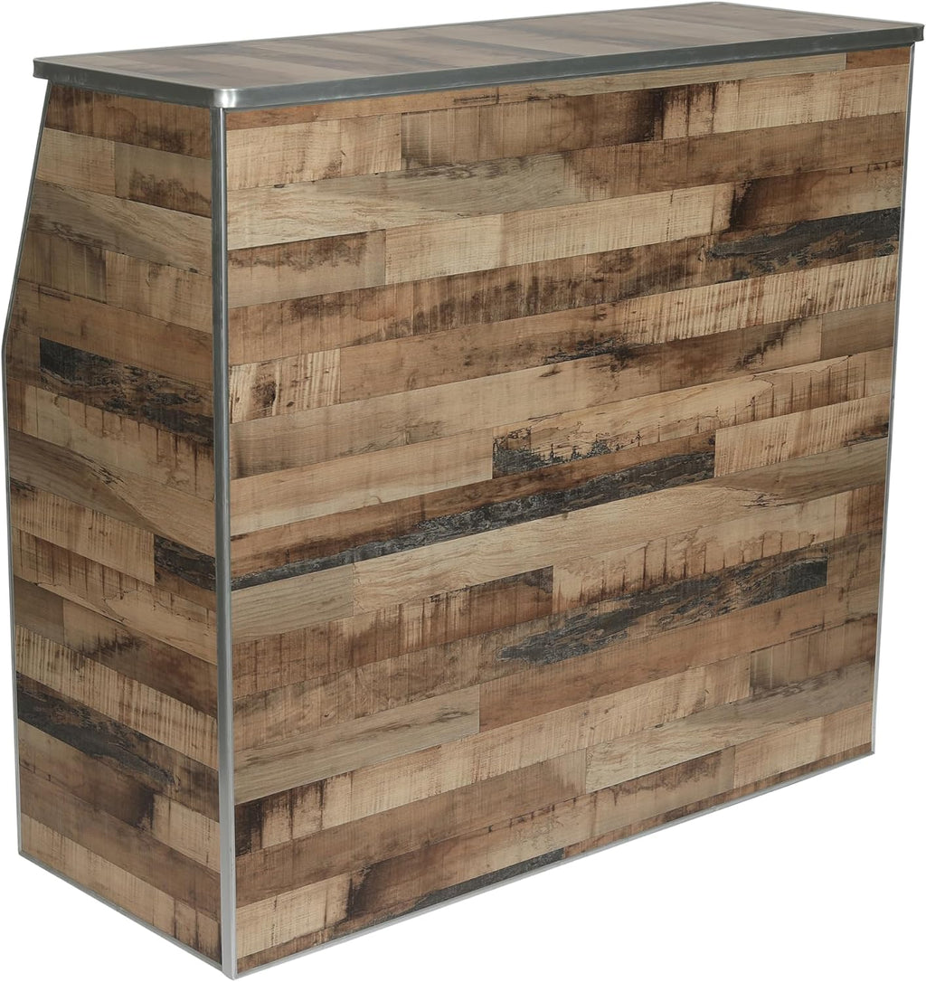 Flash Furniture Wood Folding Event Bar, Natural