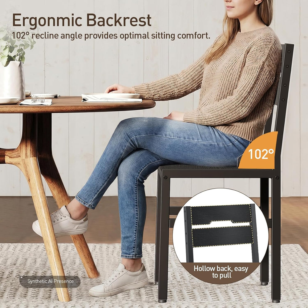 RALGEND Black Dining Chairs Set of 4, Kitchen Chairs Set of 4