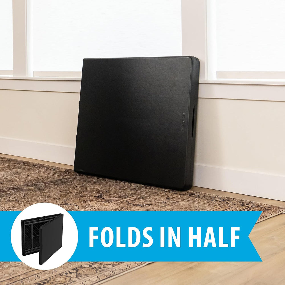 LIFETIME 6-Foot Fold in Half Table, 2-Pack, Commercial, Black