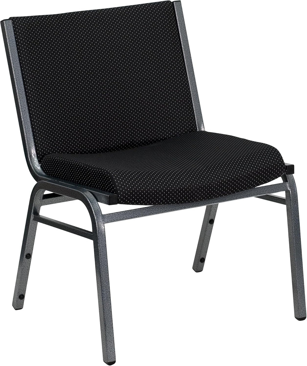 Flash Furniture Hercules Big & Tall Fabric Stack Chair, Black