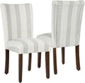 HomePop Parsons Dining Chair - Brown Stripe (Set of 2)