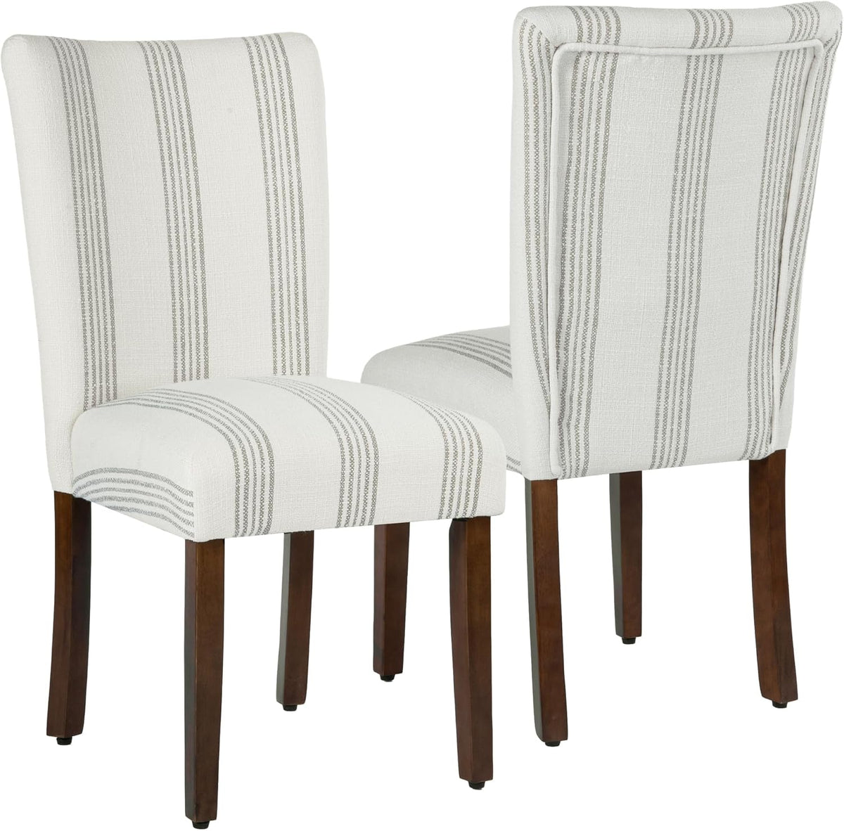 HomePop Parsons Dining Chair - Brown Stripe (Set of 2)