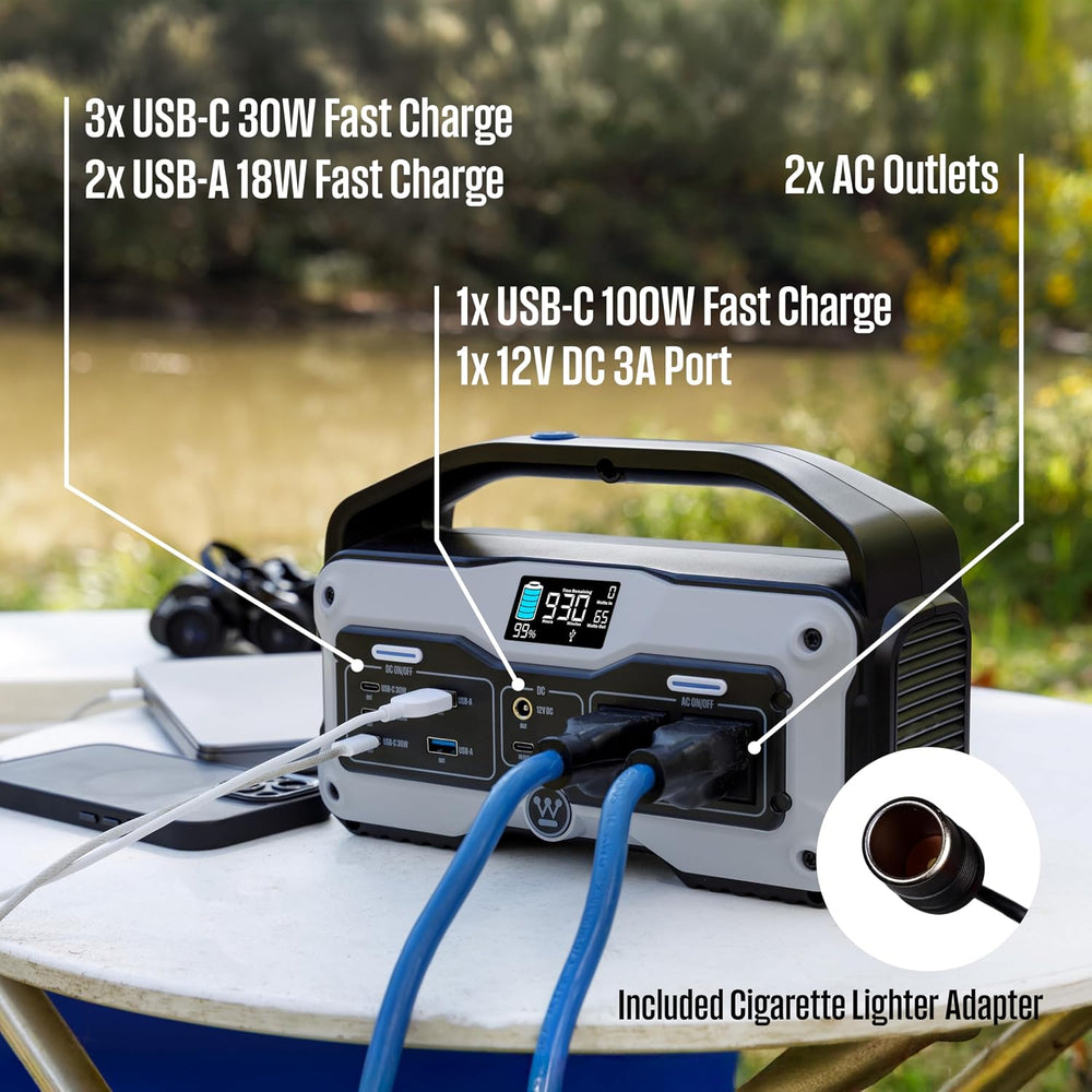 Westinghouse iGen400s 400 Watt, 183Wh Portable Power Station and Solar Genera...