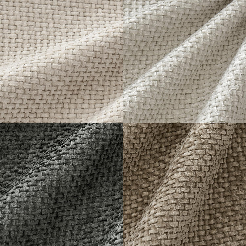 MIULEE Soft Decorative Chenille Pillow Covers Neutral 20x20 Pack of 4