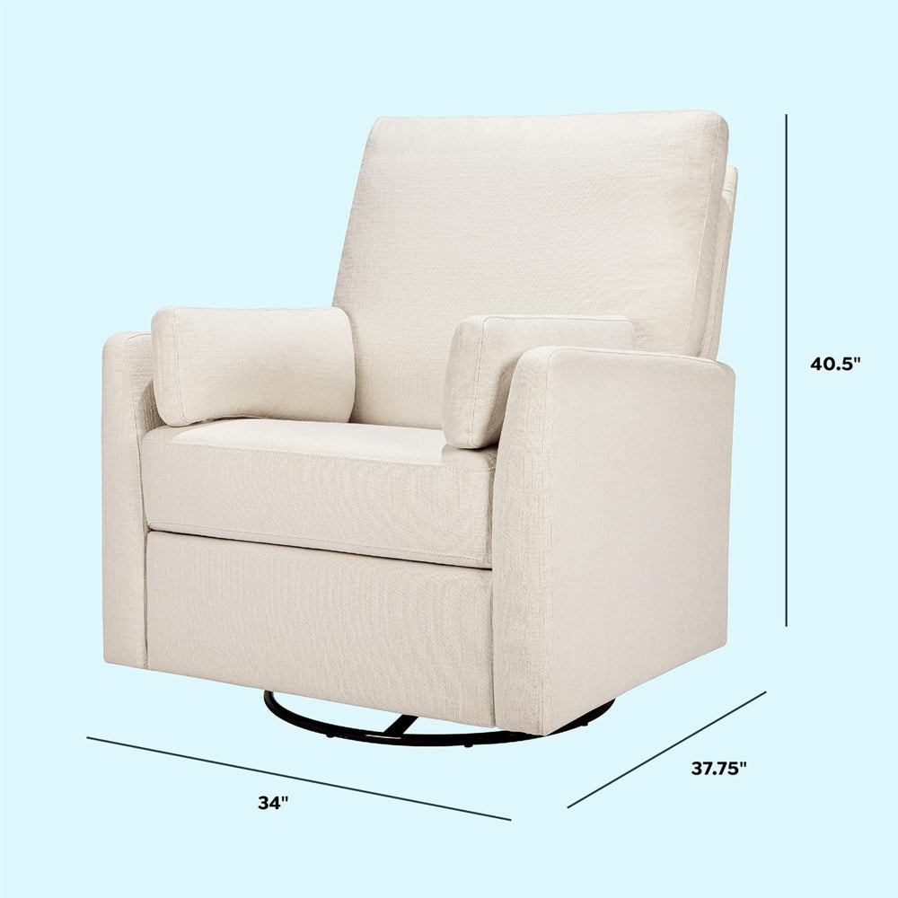 DaVinci Carter's Ethan Swivel Recliner - Performance Cream Linen
