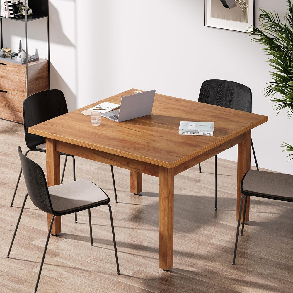 Tribesigns 39'' Square Conference Table, Small Wooden Meeting Room Table