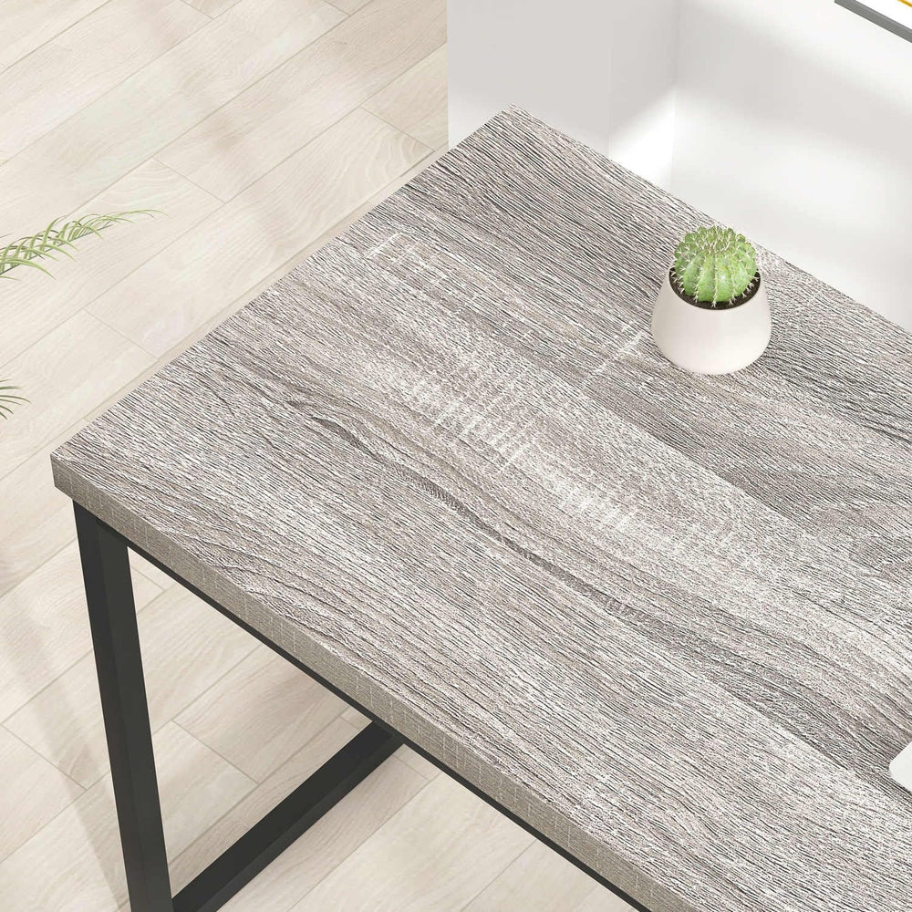 FOLUBAN Modern Home Office Desk, Industrial Vintage Computer Desk, Rustic Woo...