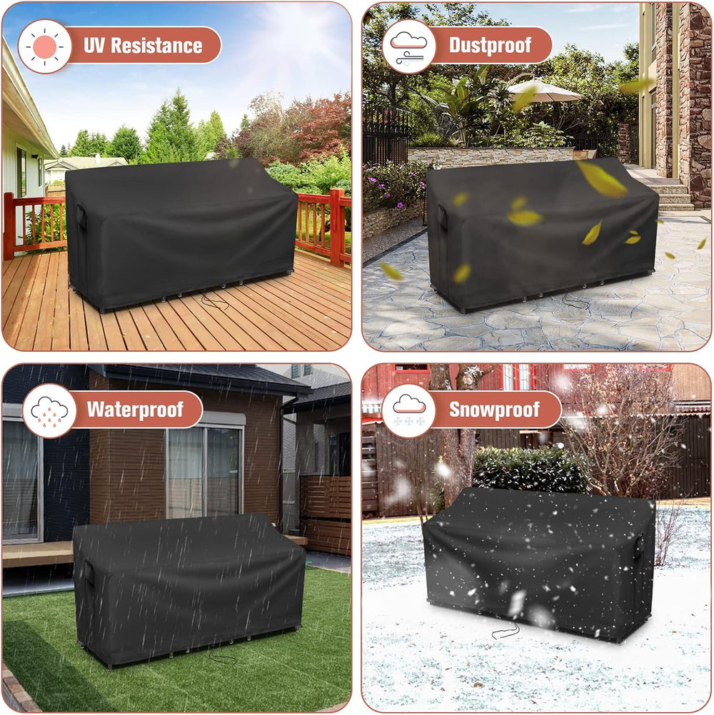 Kingling Patio Furniture Covers for 3 Piece Patio Chairs Set