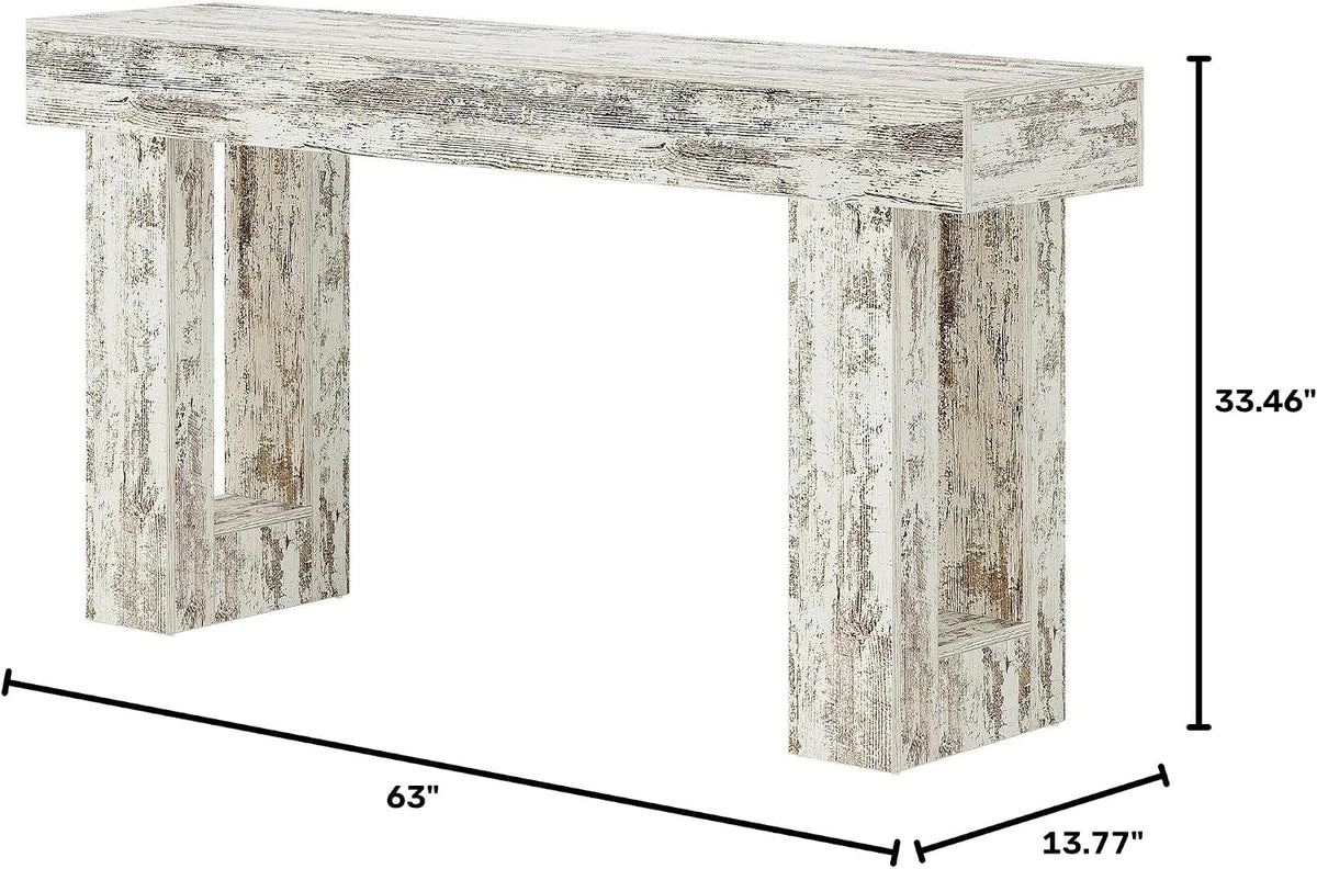 modern console table, 62.99 x 13.77 x 33.46, close-up detail