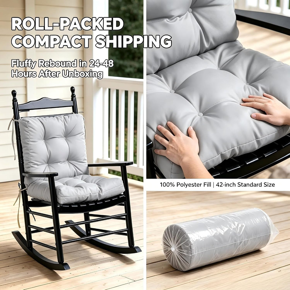 QILLOWAY Outdoor Chair Cushion for Patio Furniture, Waterproof Patio Cushions...